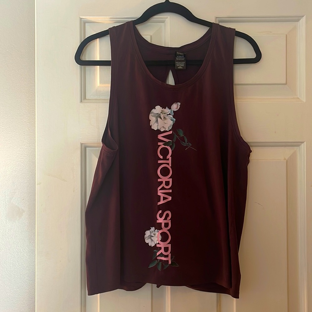 VICTORIA’S SECRET FLORAL GRAPHIC SPORT TANK TOP